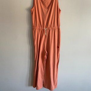 Preloved brand summer romper with draw string. Peach-like colour.